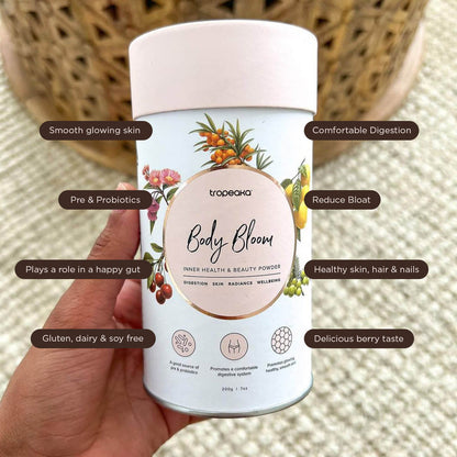 Tropeaka Body Bloom - Superfood Beauty Supplement, 18 oz (28 servings)